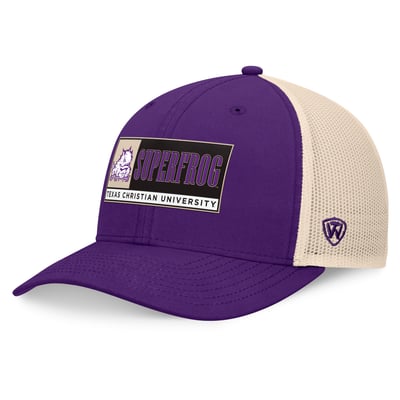 TCU Horned Frogs Top of the World Bennett Trucker Adjustable Hat - Purple/Natural